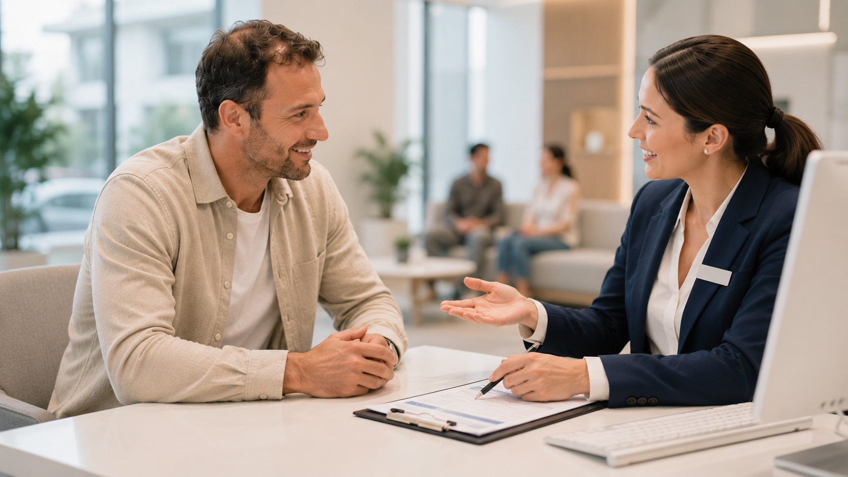 Patientenvermittlung und Aufnahme